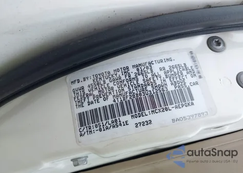 2003 Toyota Avalon Xls из США, поврежденный, VIN 4T1BF28B03U312563